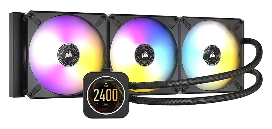 Corsair iCUE H170i ELITE Refrigerador de CPU Líquido con Pantalla LCD